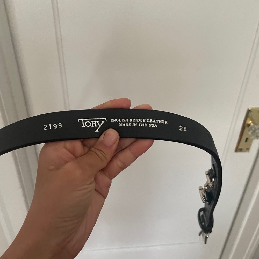 Tory bridle leather belt